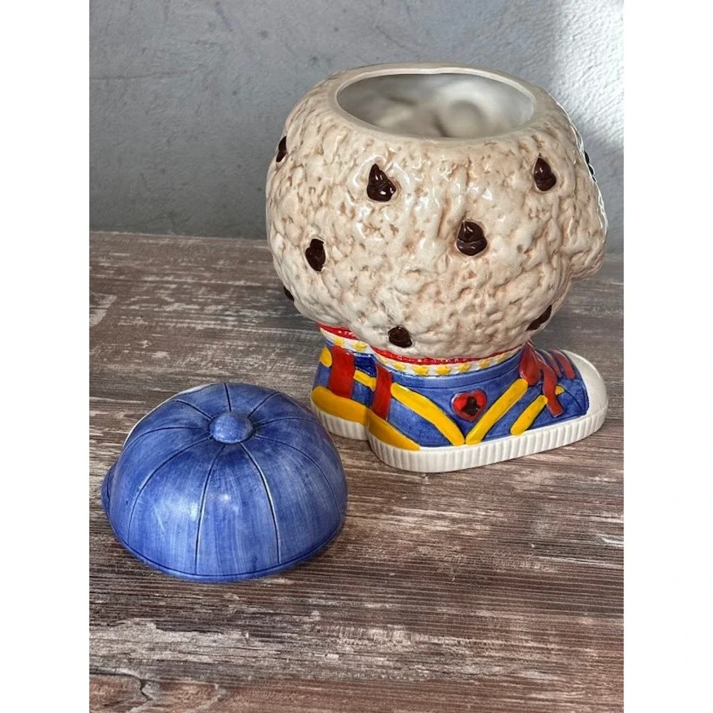 Christine Harris Amos 1991 Chip Cookie Character Ceramic Cookie Jar Hand Painted